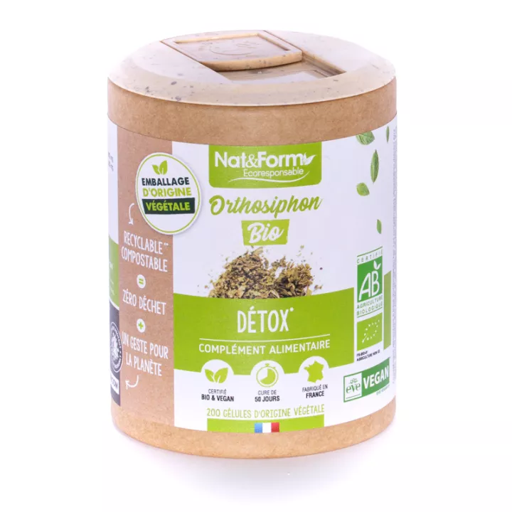 Nat & Form Orthosiphon Bio 200 Gélules Végétales Eco