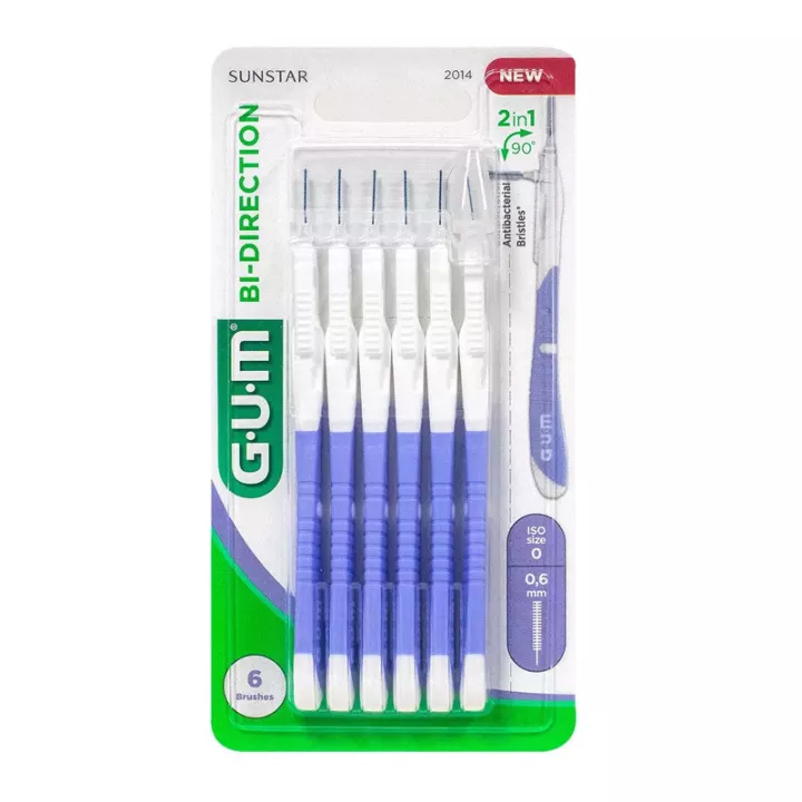 Sunstar Gum Bi-Direction Brossette Inter-Dentaire 0,6mm x6