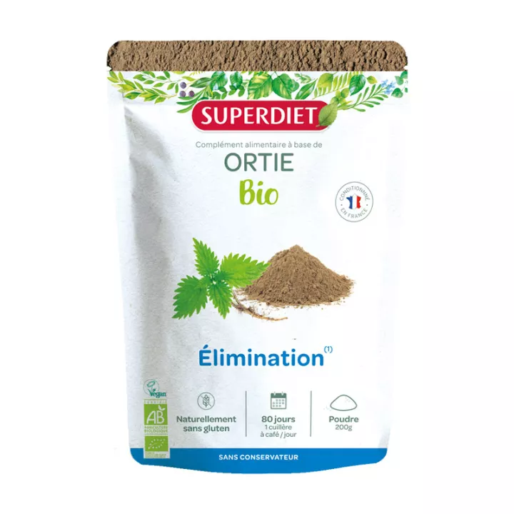 Superdiet Ortie Bio Elimination Poudre 200g