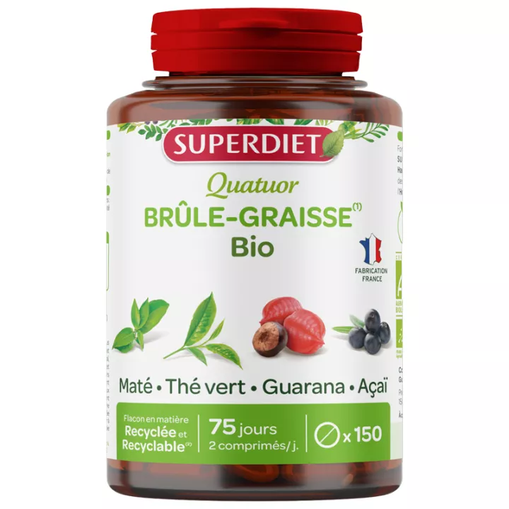 Superdiet Quatuor Brûle-Graisse Bio 150 gélules