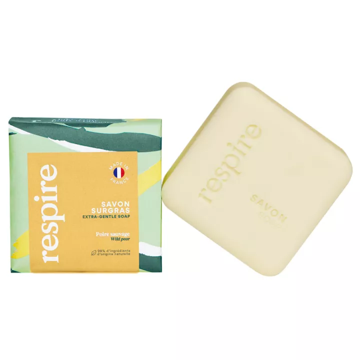 Respire Pain De Savon Surgras Naturel Corps 100g*