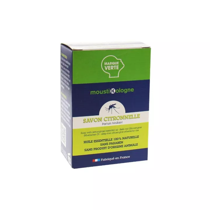 Moustikologne Savon Citronnelle Répulsion Naturelle Moustique 100 g