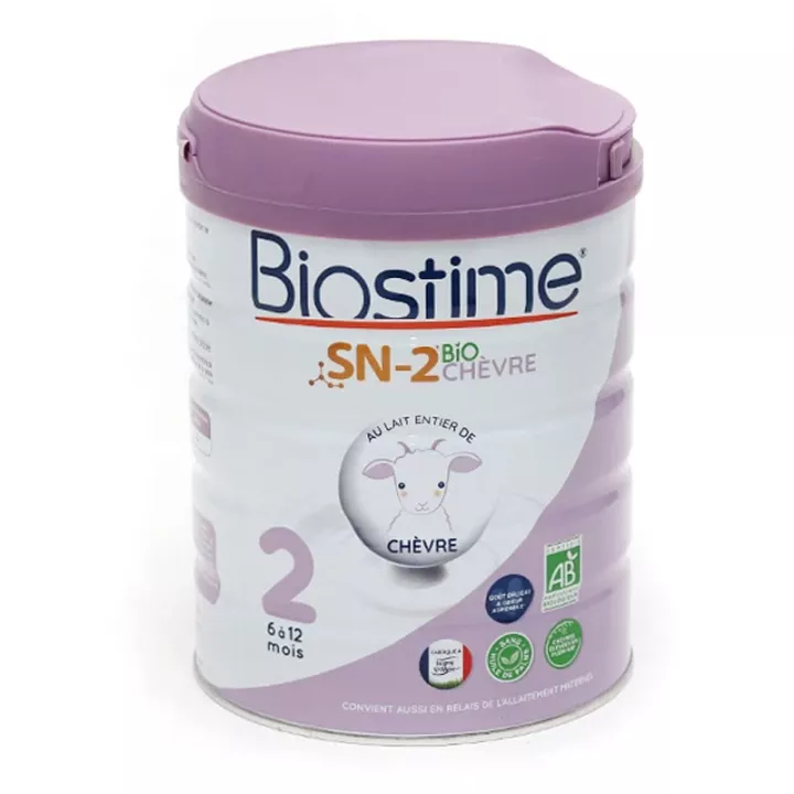 Biostime 2 Lait en Poudre Chèvre Bio 6-12 Mois 800 g