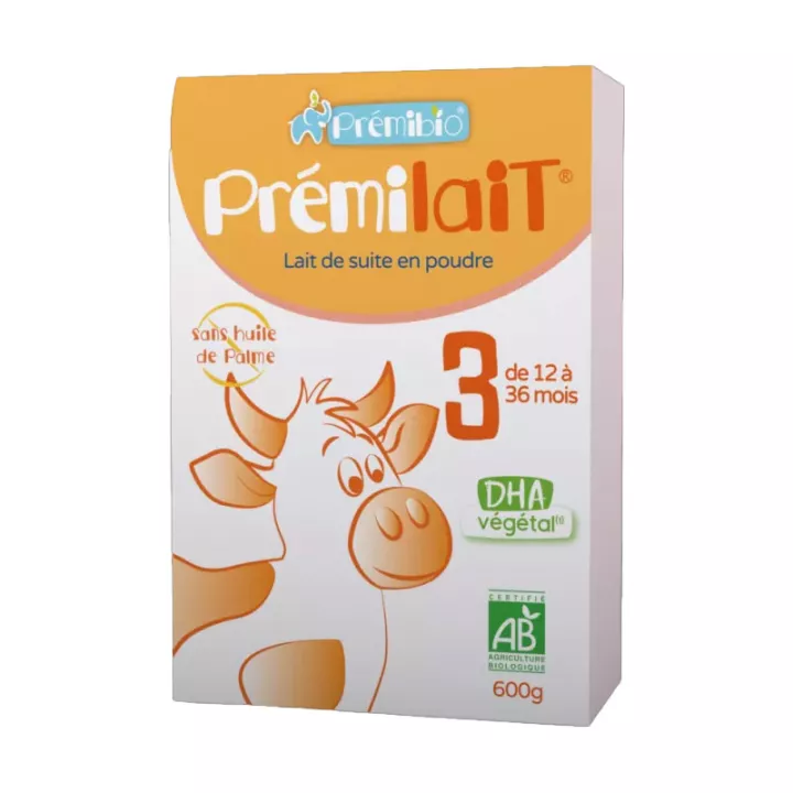 Prémibio Prémilait Croissance Bio 12-36 Mois 600g