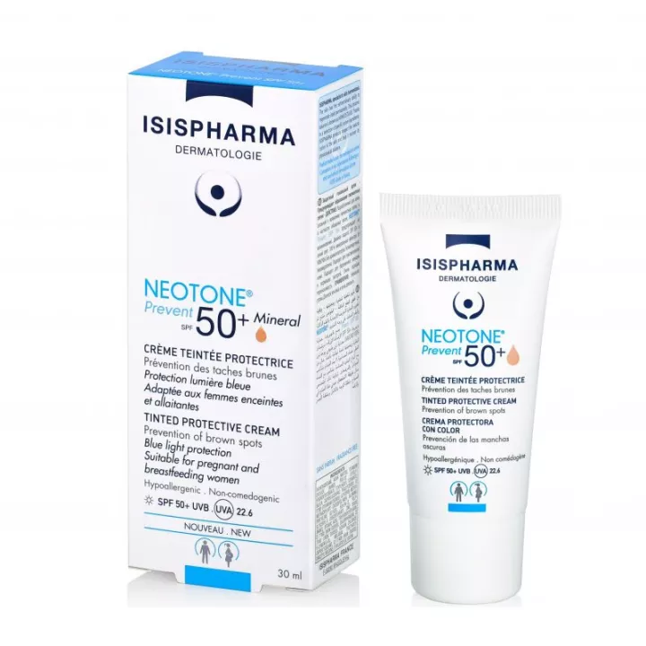 Isispharma Neotone Prevent Spf50+ Crème Protectrice Teintée Médium 30 ml