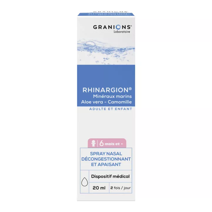 Rhinargion Spray Nasal Décongestionnant Apaisant Granions 20 ml