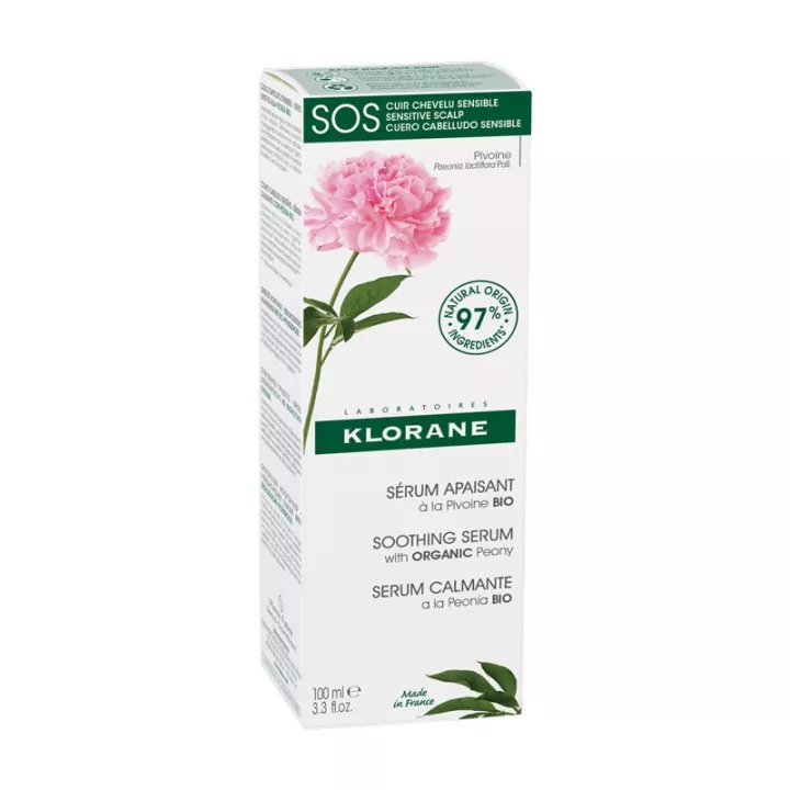 Klorane Sérum Sos Apaisant Irritations à la Pivoine Bio 100 ml