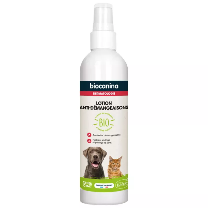 Biocanina Bio Lotion Anti-Démangeaisons Chien et Chat 240 ml