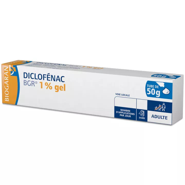 Diclofenac 1 pourcent biogaran gel tube 50g