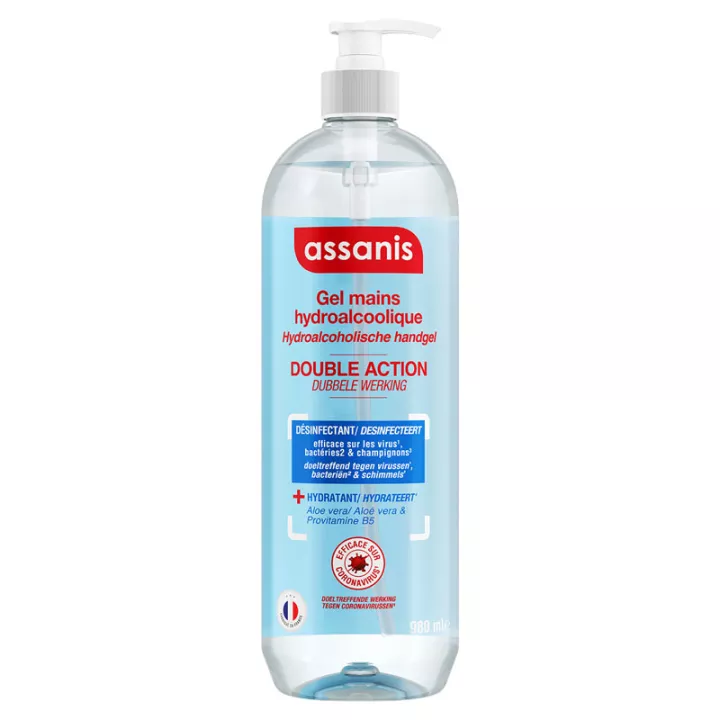 Assanis Gel Mains Hydroalcoolique Double Action 980 ml