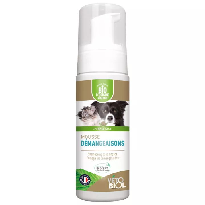 Vetobiol Mousse Démangeaisons Bio Chien & Chat 200 ml