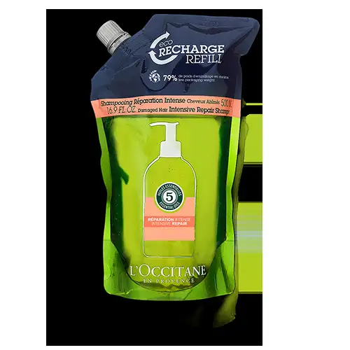 5 Huiles Essentielles Eco-Recharge Shampoing Réparateur Intense L'Occitane 500ml