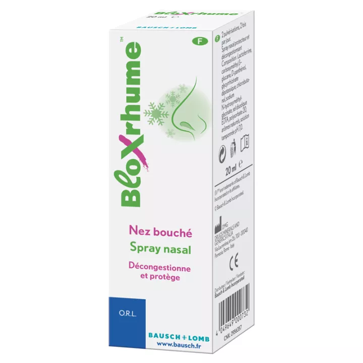 Bausch+Lomb Bloxrhume Nez Bouché Spray Nasal 20 ml