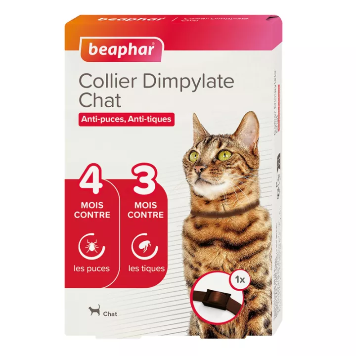 Beaphar Collier Anti-Puces et Tiques  Dimpylate Chat