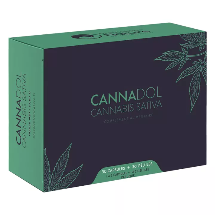 Prescription Nature Cannadol 30 Gélules + 30 Capsules*