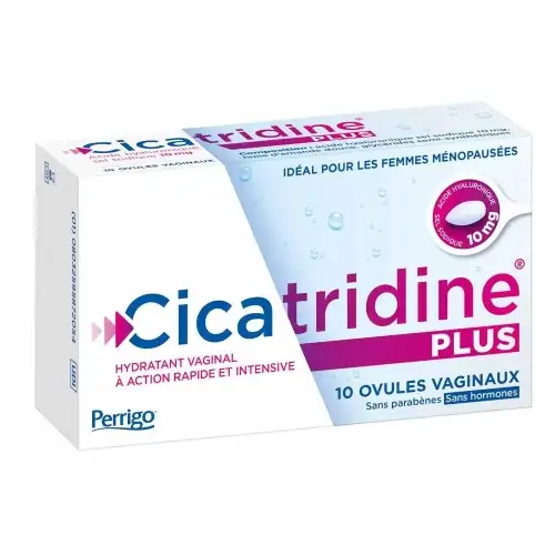Cicatridine Plus - Acide hyaluronique sel sodique (10 mg) - 10 Ovules Vaginaux