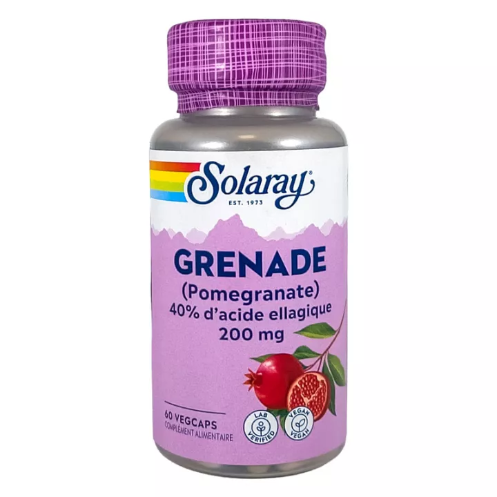 Solaray Grenade (Pomegranate) 200 mg 60 gélules
