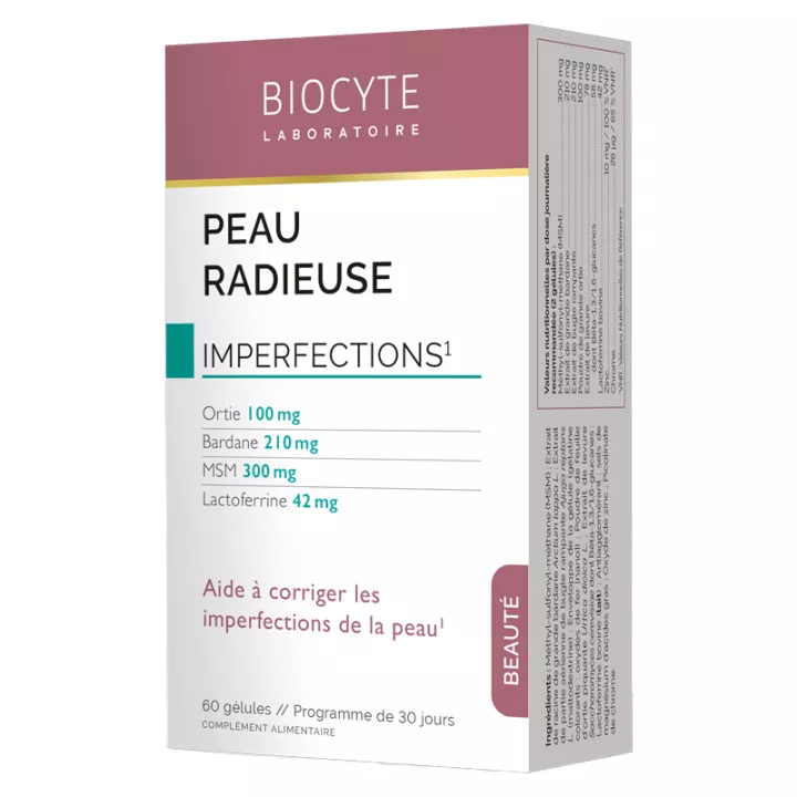 Biocyte Beauté Peau Radieuse Imperfections 60 gélules