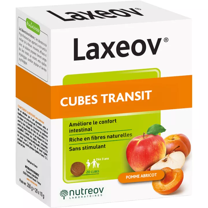 Laxeov Cubes Transit Pomme Abricot 20 cubes