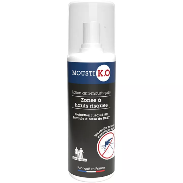 Mousti K.O Lotion Anti-moustiques Zones à Hauts Risques 100 ml