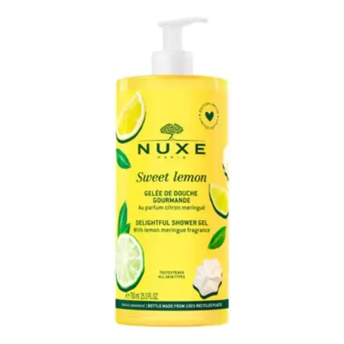 NUXE Sweet Lemon - Gelée de Douche Gourmande - Parfum Citron Meringué (750ml)