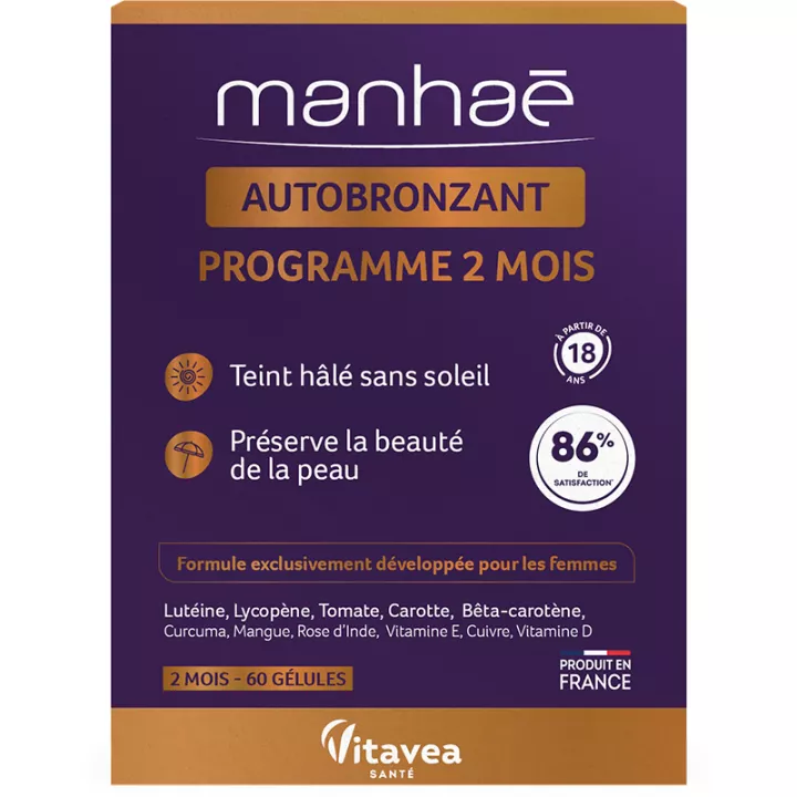 Vitavea Manhaé Autobronzant 60 Gélules