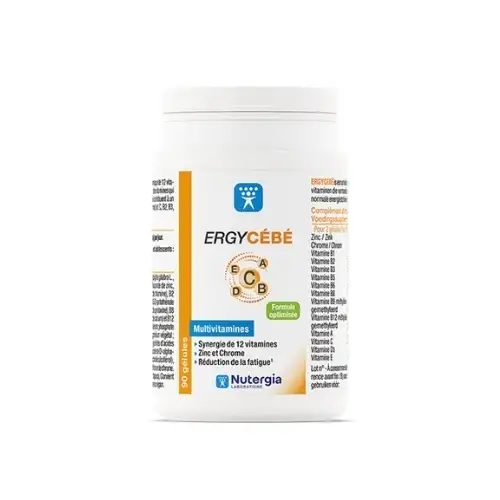 ERGYCEBE Nutergia - Tonus, Vitamines, Zinc, Chrome (90 gélules)