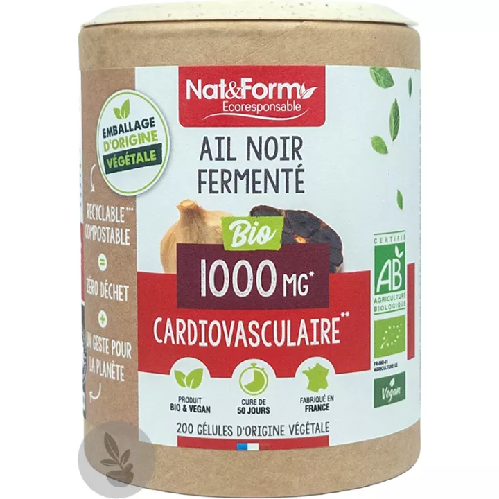 Nat & Form Ail Noir Bio 200 Gélules Végétales