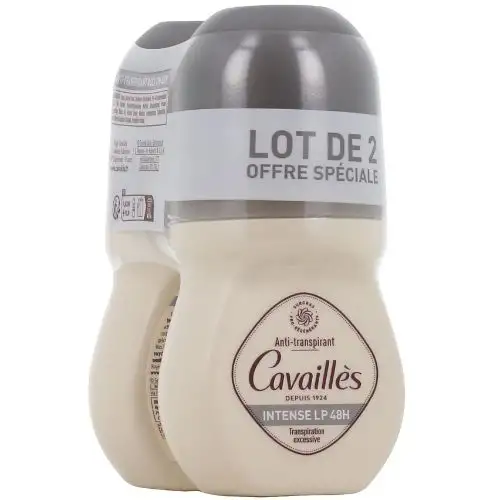 CAVAILLES - Antitranspirant - Intense 48H transpiration excessive - Roll On Lot 2x50ml