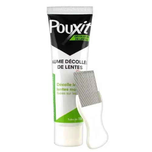 POUXIT BAUME Décolleur de Lentes  (100g) + Peigne Inclus