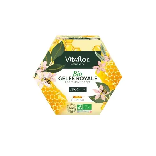 VITAFLOR BIO Gelée Royale 1800MG (20 ampoules de 10ml)