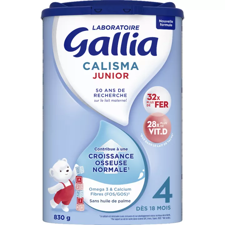 Gallia Calisma Junior 4 Dès 18 Mois 830 g