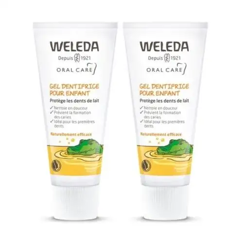 Weleda Gel Dentifrice Pour Enfant Bio 2x50 ml