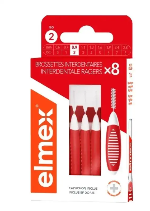 Brossette Interdentaire Taille 2 0.9mm, 8 Unités