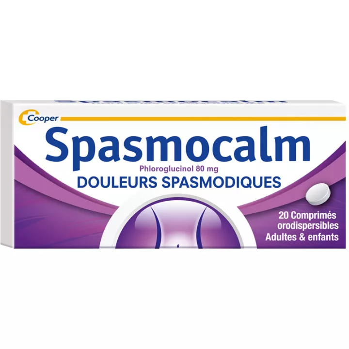 Spasmocalm 80 mg 20 comprimés orodispersibles