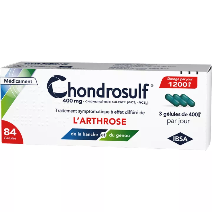 Chondrosulf 400 mg Arthrose IBSA 84 gélules
