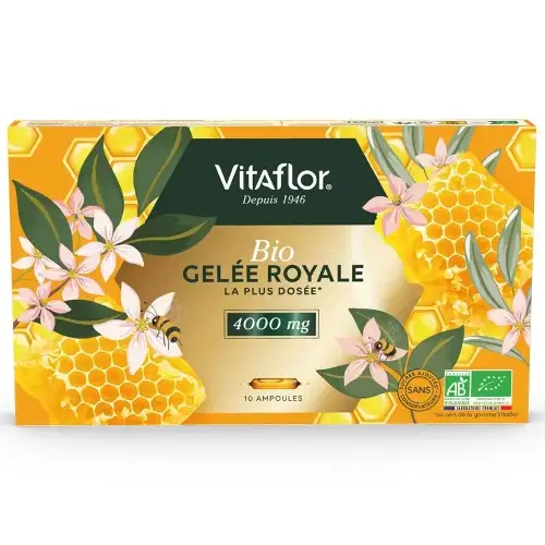 VITAFLOR BIO Gelée Royale 4000MG (10 ampoules de 15ml)