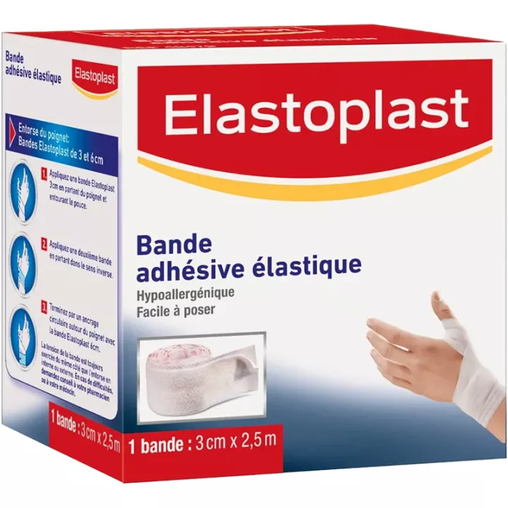 Elastoplast Bande Adhésive Élastique Hypoallergénique