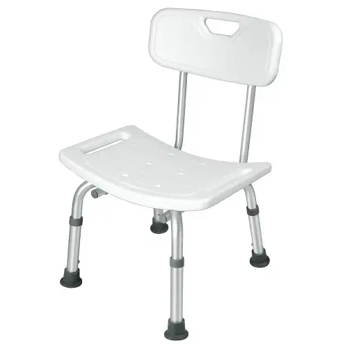 Chaise de sécurité avec dossier de douche 1 pièce