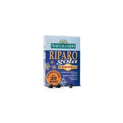 Naturando Riparo Gola Propolis Complément Alimentaire 20 Cruettes