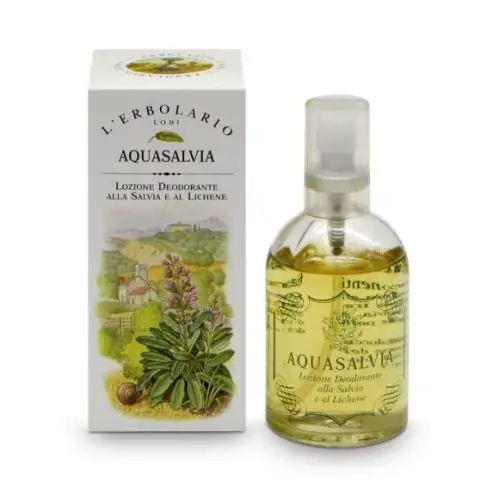 L'Erbolario Aquasalvia Lotion Déodorante à la Sauge et au Lichen 100 ml