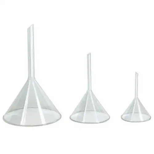 Équipement de laboratoire entonnoir en verre Pyrex de sécurité 10cm