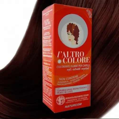 L'Altro Colore Teintes Naturelles Sans Ammoniaque et Eau Oxygénée Rouge Foncé 4/0