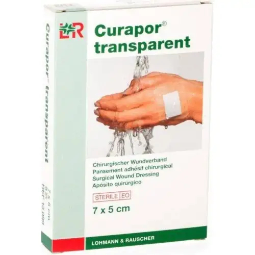 Lohmann & Rauscher Curapor Pansement Chirurgical Stérile Transparent 7x5cm