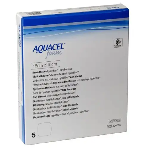 Convatec Aquacel Mousse Pansement Mousse Non Adhésif 15x15 5 Pansements