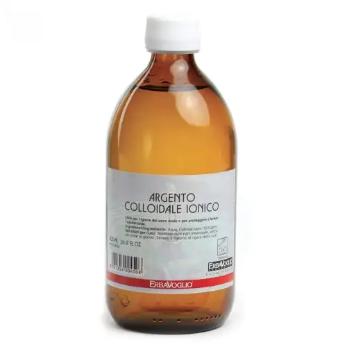 ErbaVoglio Bain de Bouche Ionique Argent Colloïdal 500 ml