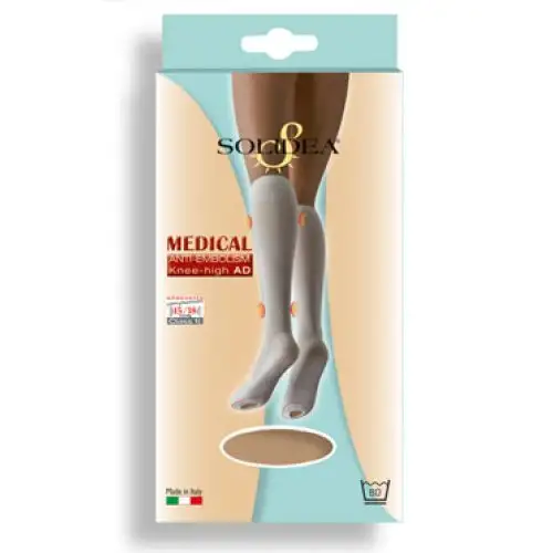 Solidea Médical Thérapeutique Anti Embolie Mi-Bas Nature Taille S