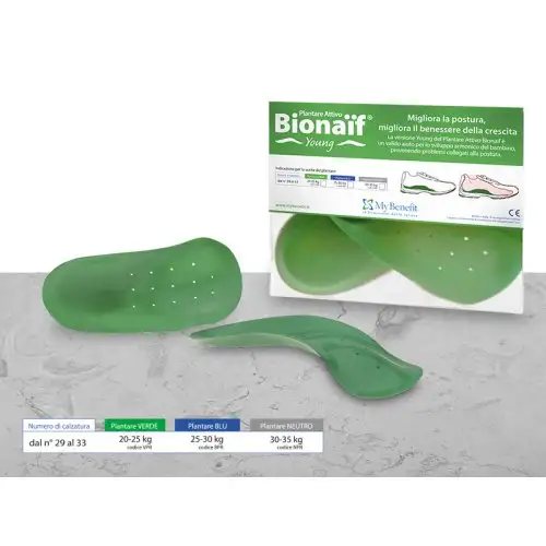 Bionaif My Benefit Active Semelle Intérieure Jeune Couleur Verte Petite Taille