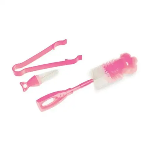 Nuvita Biberon Brosse 3 en 1 Rose