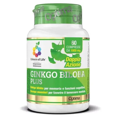 Ginkgo Biloba Plus Couleurs De La Vie® Optima Naturals 60 Comprimés